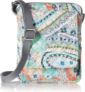Vera Bradley Women's Cotton Mini Hipster Crossbody Purse with RFID Protection
