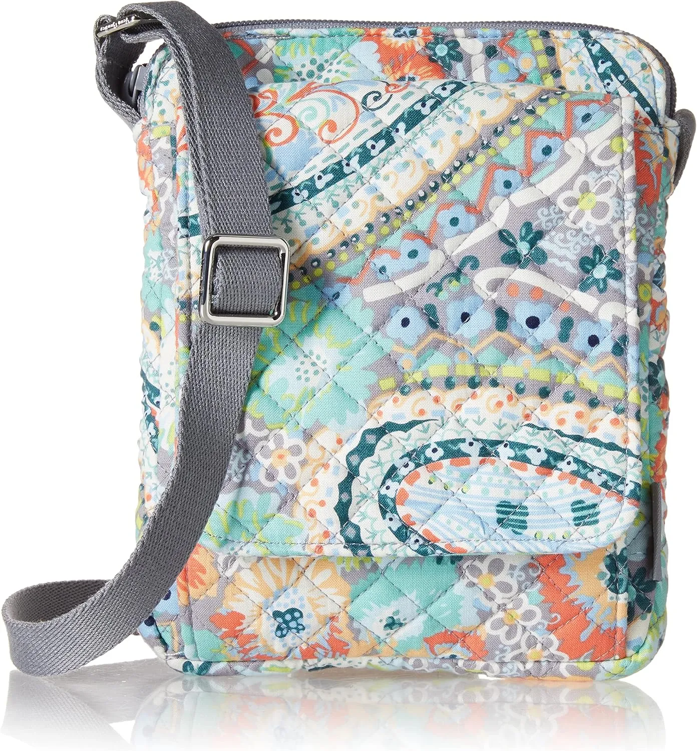 Vera Bradley Women's Cotton Mini Hipster Crossbody Purse with RFID Protection