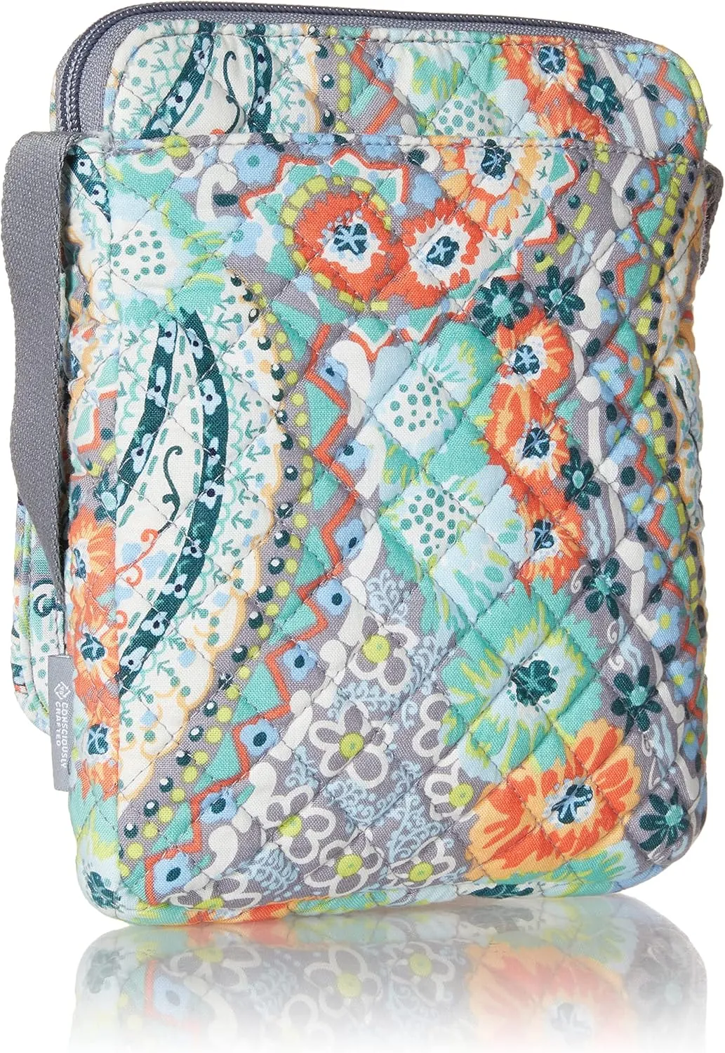 Vera Bradley Women's Cotton Mini Hipster Crossbody Purse with RFID Protection