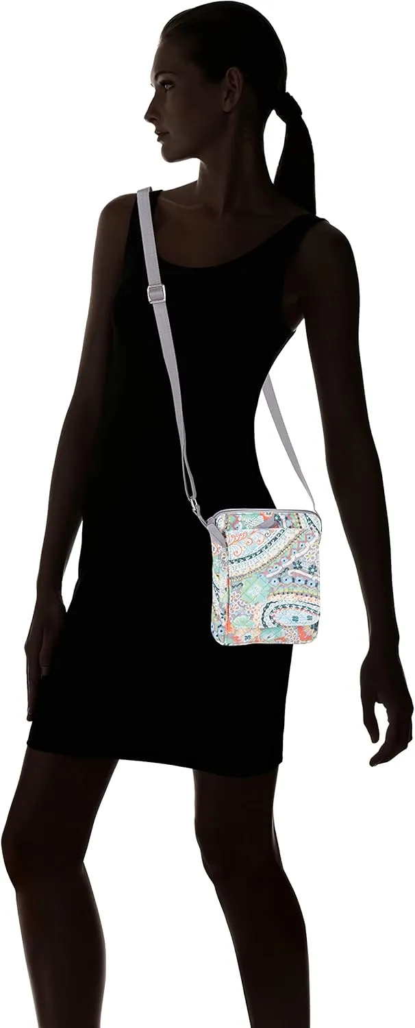 Vera Bradley Women's Cotton Mini Hipster Crossbody Purse with RFID Protection