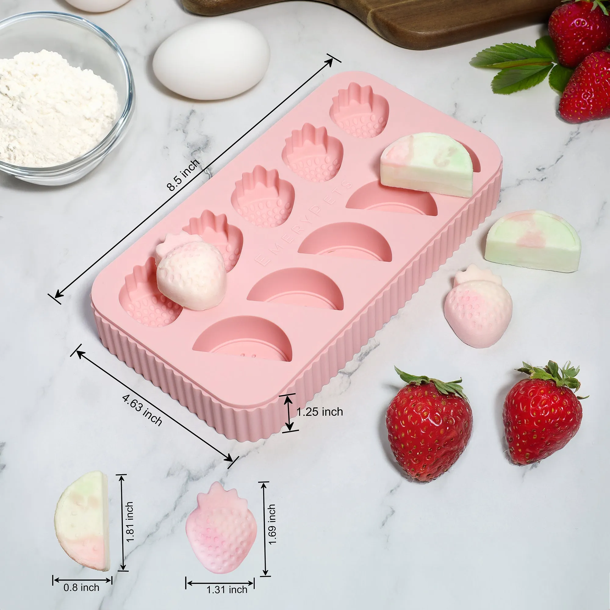 Watermelon   Strawberry Treat Mold