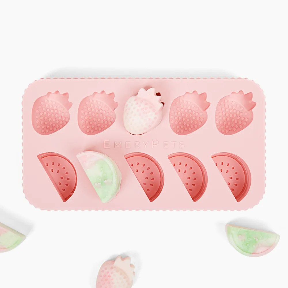 Watermelon   Strawberry Treat Mold