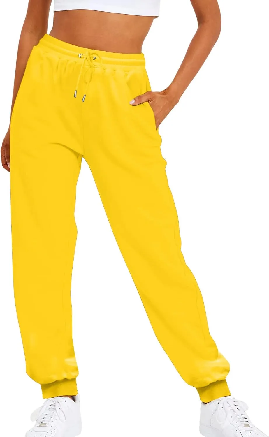 Women Cotton Linen Summer Floral Pant Trousers Elastic Waist Baggy Stretchy Slim Fit Trousers Trendy