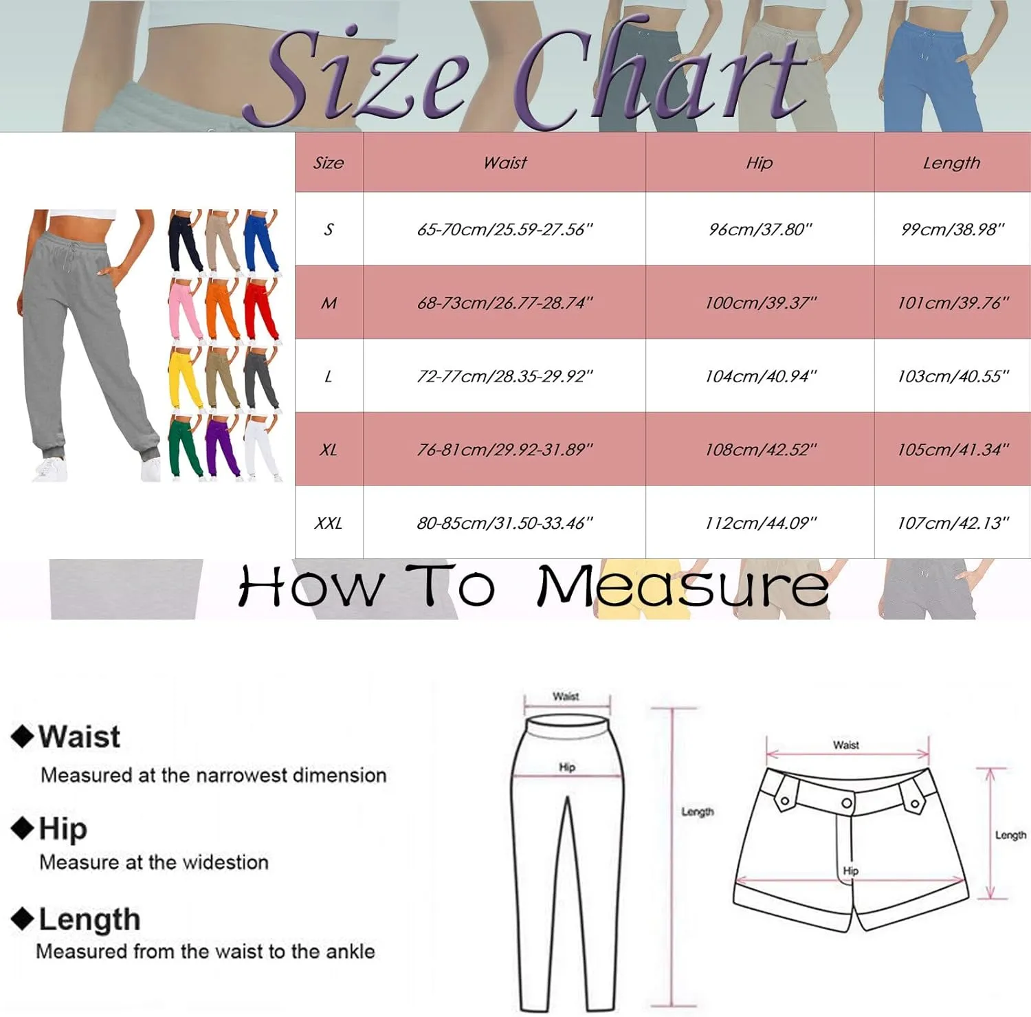 Women Cotton Linen Summer Floral Pant Trousers Elastic Waist Baggy Stretchy Slim Fit Trousers Trendy