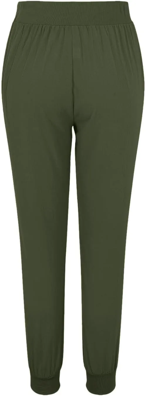 Women Linen Summer Letter Patched Palazzo Lounge Pants High Waist Stretchy Slim Fit Trousers Beach