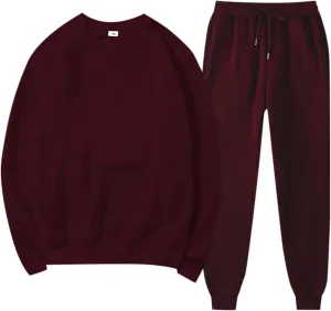 Womens 2 Piece Outfits Long Sleeve V Neck Baggy Plus Pullover and Wide Leg Pants Lounge Sweatsuits