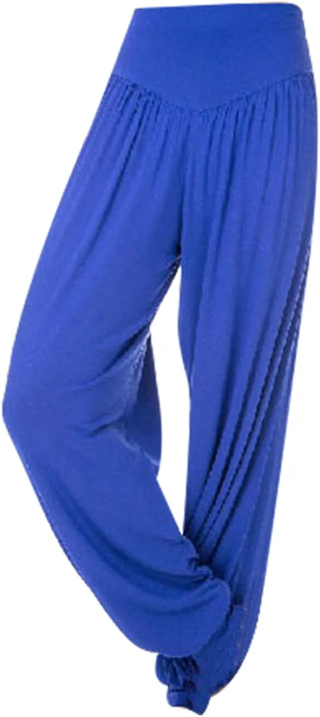 Womens 2024 High Waist Harem Pants Lightweight Casual Yoga Trousers Summer Pleated Workout Leggings Lounge Pants