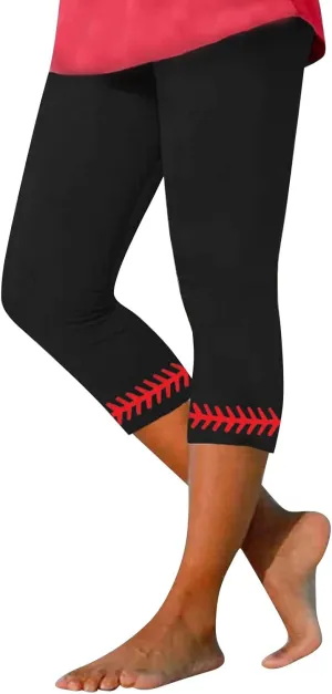 Womens Capri Printed Elastic Slim Casual Stretch Cropped Pants Leggings Womens Capri Womens Pants Womens Womens