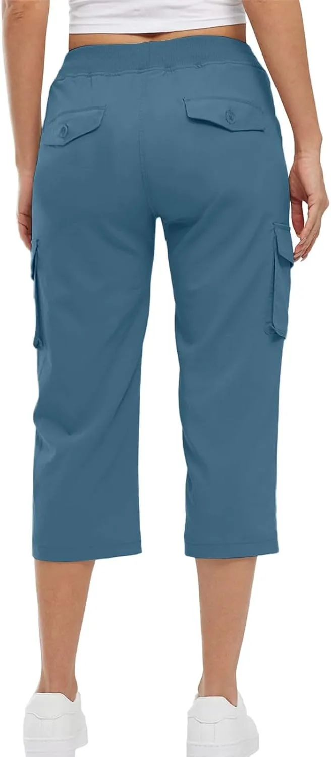 Womens Cotton Linen Summer Trendy Palazzo Pants High Waist Ankle Length Plus Size Palazzo Lounge Pants Vacation