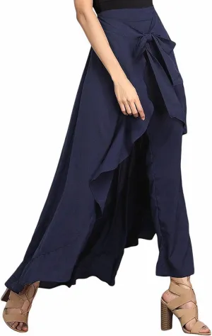 Women's High Waist Wide Leg Pants High Waist Trousers Chiffon Pants Yoga Pants with Pockets for Women