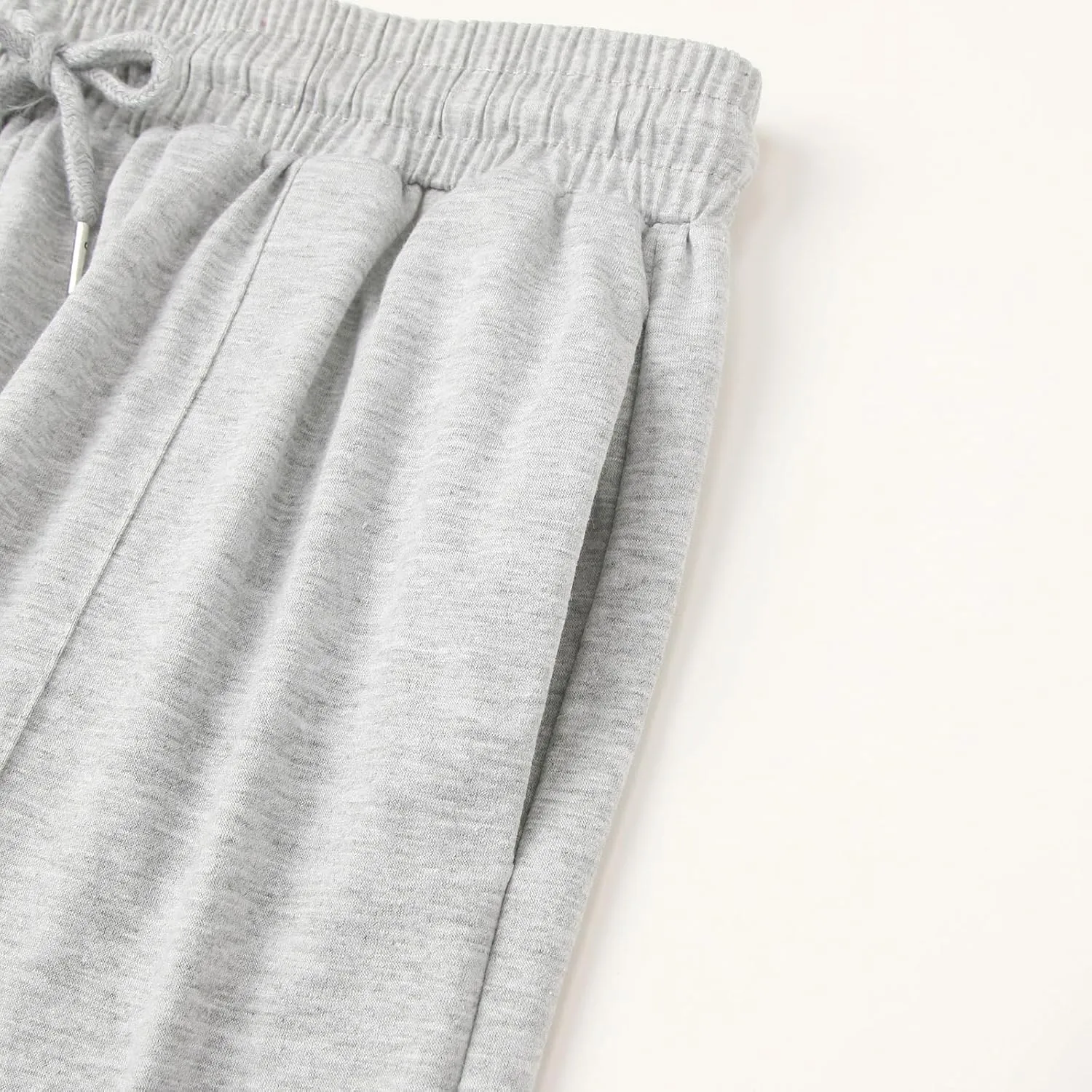 Women's Linen Blend Summer Flowy Palazzo Pants Elastic Waist Bootcut Plus Size Pant Trousers Travel