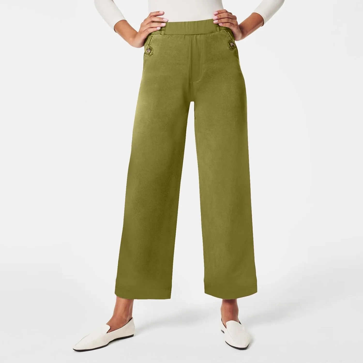 Womens Linen Summer Y2K Streetwear Palazzo Pants Elastic Waist Wide Leg Plus Size Trousers Travel