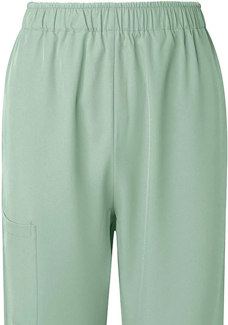 Womens Summer Elastic Waist Comfy Stretch Pull On Pants Workwear Professionals Trousers