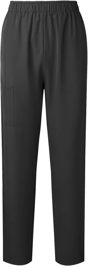 Womens Summer Elastic Waist Comfy Stretch Pull On Pants Workwear Professionals Trousers