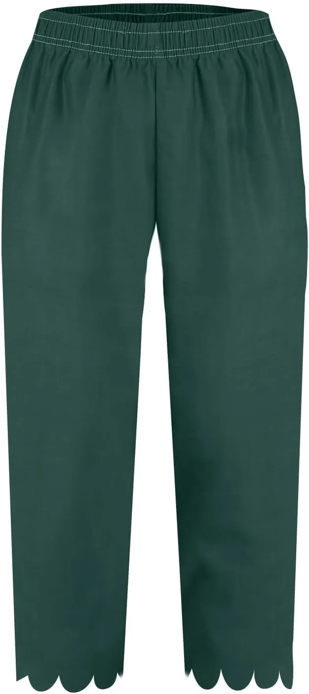 Womens Wide Leg Pants Drawstring Elastic High Waisted Palazzo with Pockets Beachwear Lightweight Elastic Waist Pants