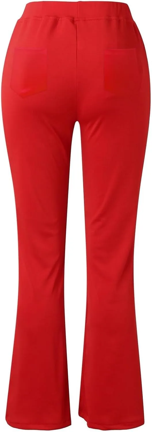 Work Pants for Women 2025 High Waist Stretch Soft Comfy Athletic Workout Yoga Pants Casual Business Trousers