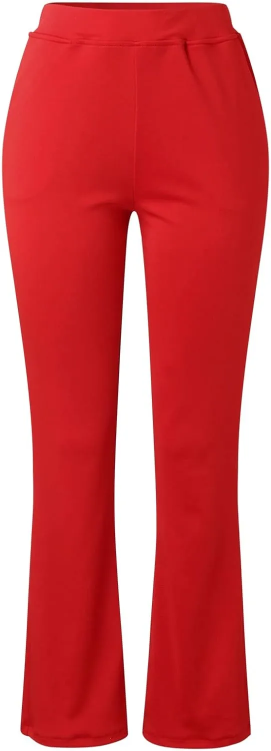 Work Pants for Women 2025 High Waist Stretch Soft Comfy Athletic Workout Yoga Pants Casual Business Trousers